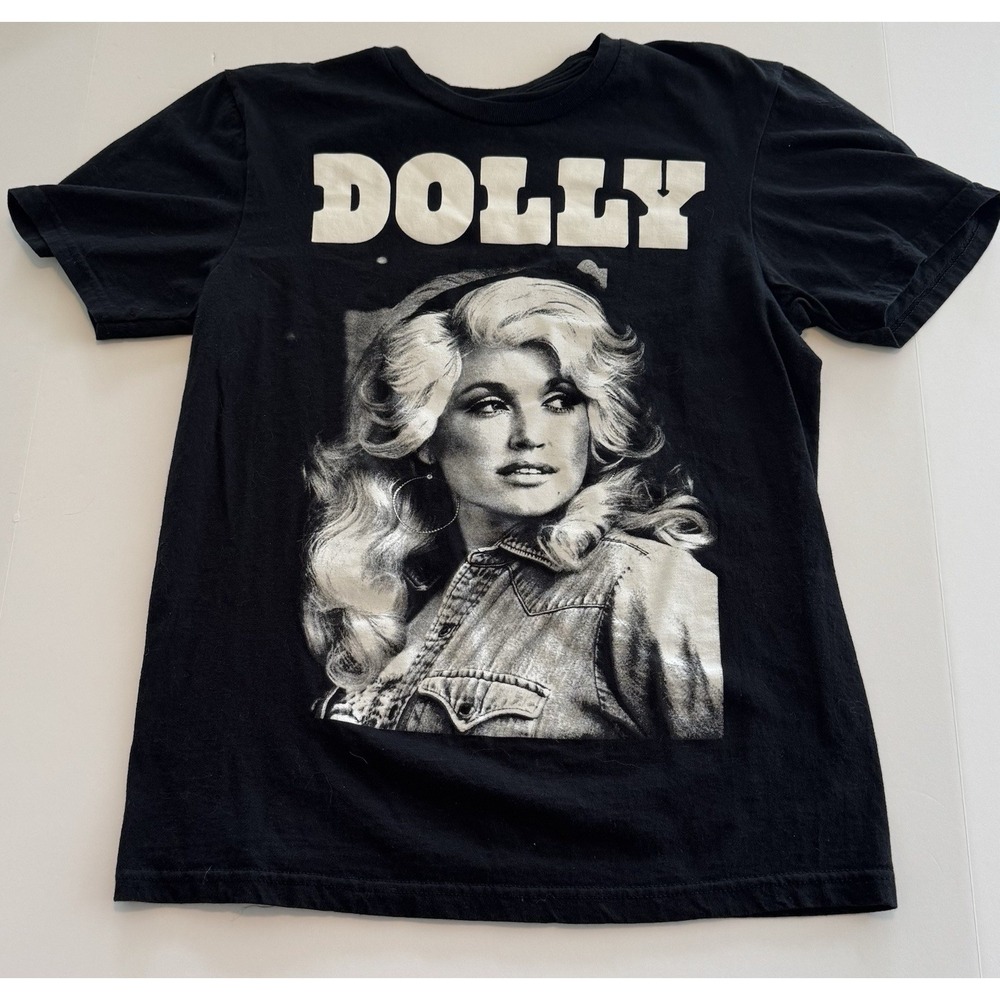 Dolly Parton 34/36 T-shirt Black Country Music Country Music - Used